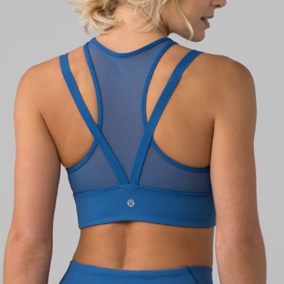 Lululemon Sun Setter Sports Bra Blue - SIZE 8 - Picture 1 of 8